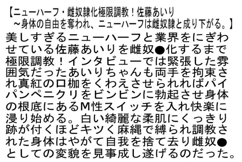 ニューハーフ・雌奴●化極限調教!佐藤あいり ~身体の自由を奪われ、ニューハーフは雌奴●と成り下がる。 6枚目